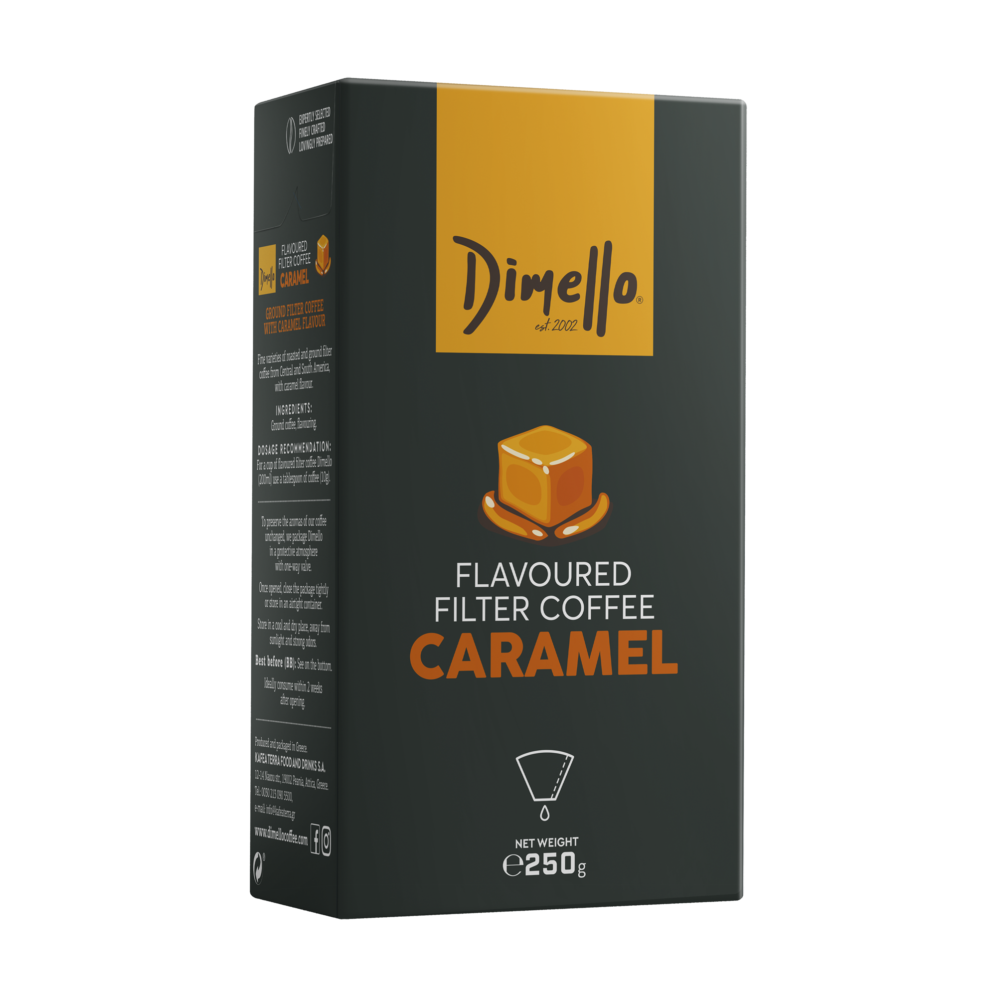 Filter Coffee Caramel flavoured - Ground [750g Bag] | DIMELLO