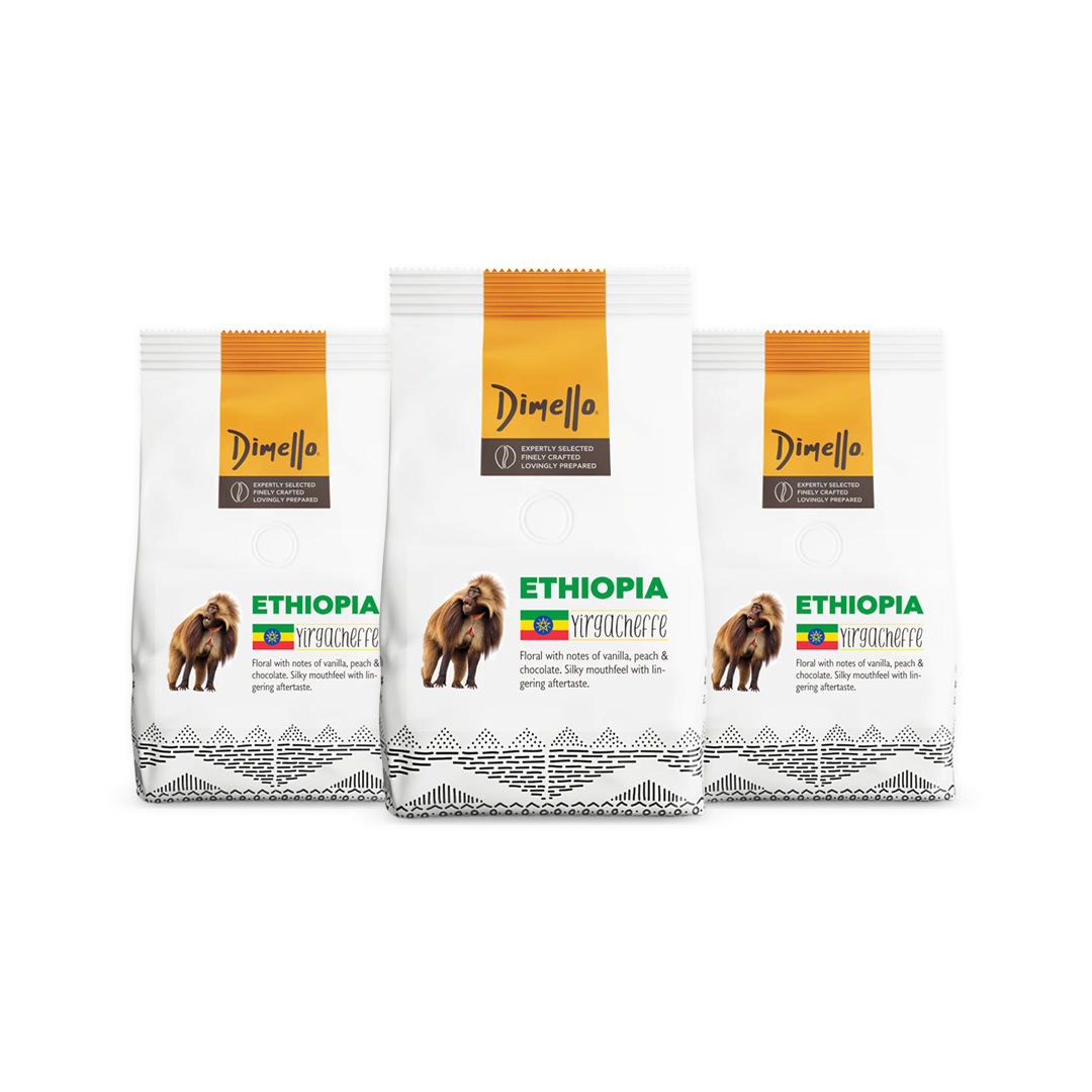 Ethiopia Beans - Yirgacheffe [750g Bag] | Set of 3 bags | DIMELLO