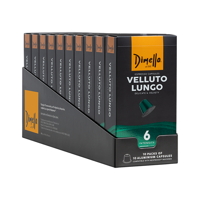 VELLUTO LUNGO | Carton of 10 boxes x 10 capsules