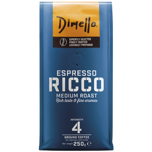Ricco | Espresso | Box | 8 x 250g | Intensity: 4